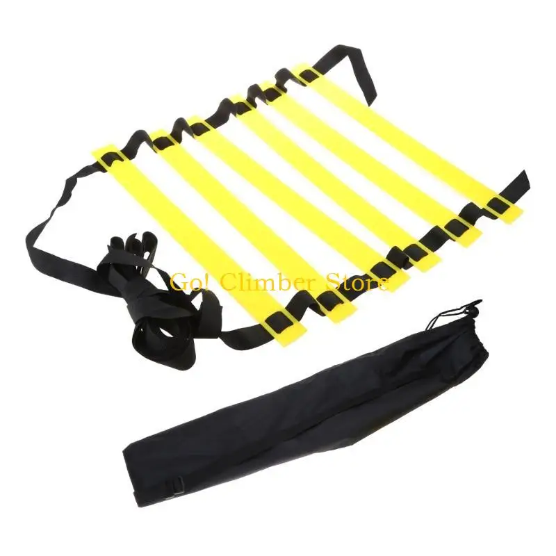Q84C Agility Speed Ladder bóng đá bóng đá Đào tạo linh hoạt và mang túi cho trẻ Bộ thiết bị thể thao người lớn