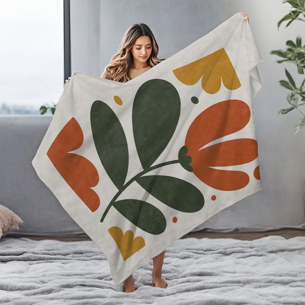 بطانية رمي أريكة مرقعة هندسية تجريدية للأطفال والمراهقين والكبار بطانية سرير مزخرفة هدية #4