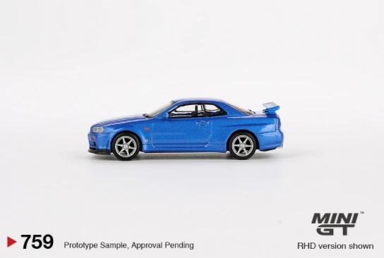 MINIGT 1:64 759 Skyline GTR R34 V-Spec Diecast Model Car