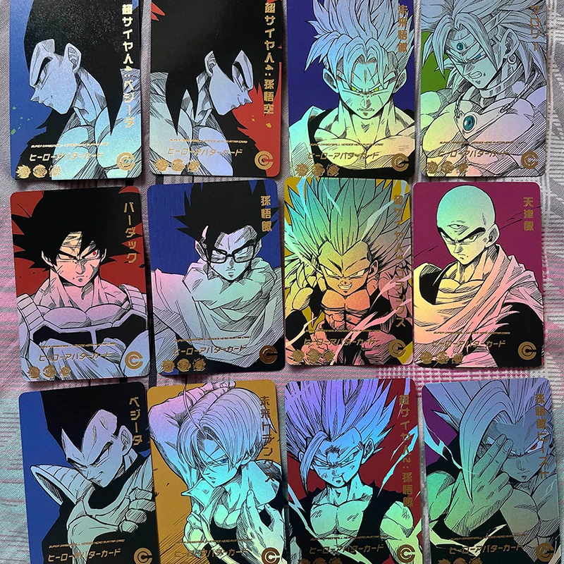 Dragon Ball DIY CARDS HOMEMADE Monkey king krillin Kame Sennin Bulma Christmas Birthday Gift Collection Cards Yamcha