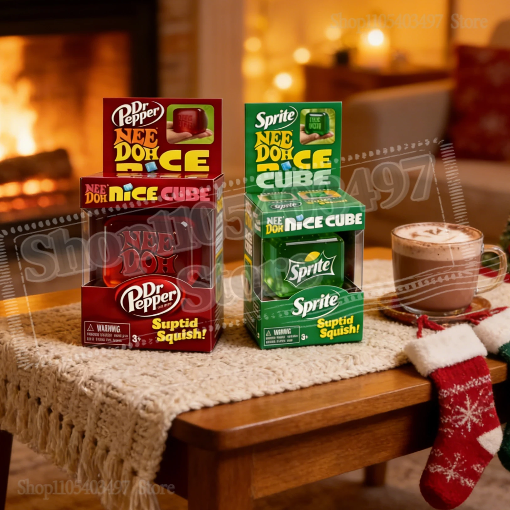 

2026 Nee Dohn Nice Cube Dr Pepper Squeeze Toy Suptid Squish Stress Relief for Kids Adults for Anxiety & Focus