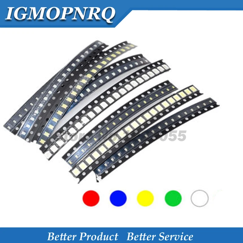 100PCS=5 Colors X 2…