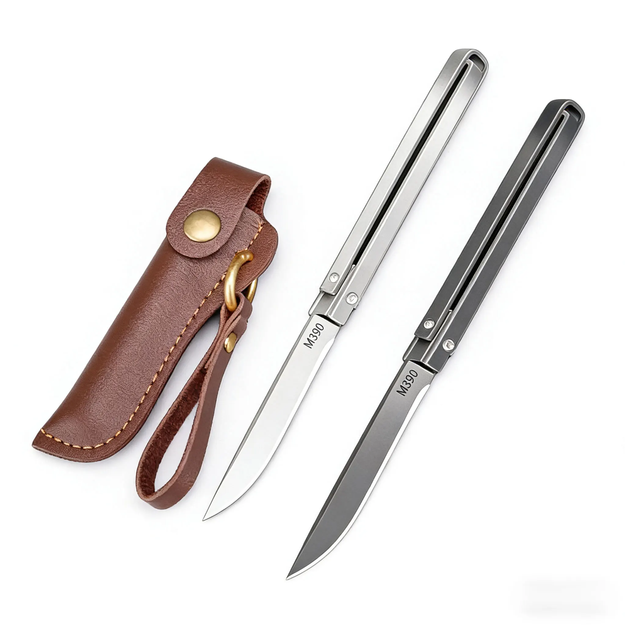 Premium M390 Mechanical Folding Knife - Multi-Function Portable for Kitchen, Camping & EDC