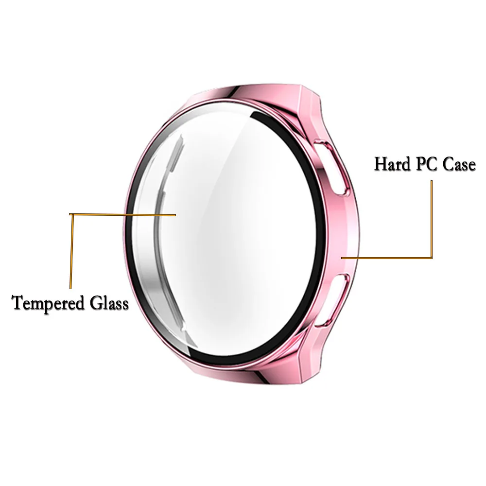 For Huawei watch GT 2e 2-in-1 PC Watch Shell With Tempered Glass Electroplated All-Inclusive Protective Watch Cover Protection