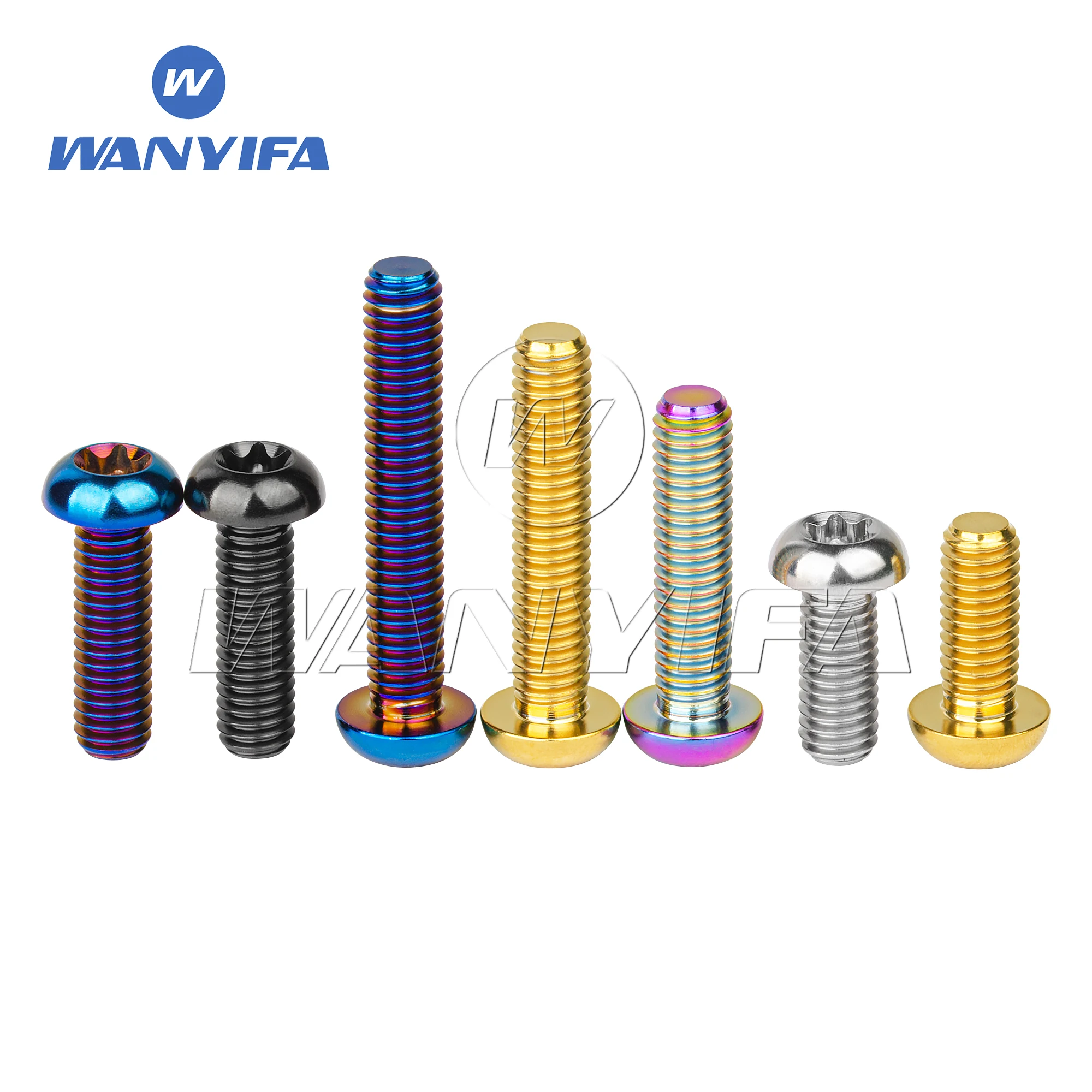 

Wanyifa Titanium Bolt M6x10/15/20/25/30/35mm Torx T30 Head Ti Screws for Motorcycle Car Aeromodelling Refit