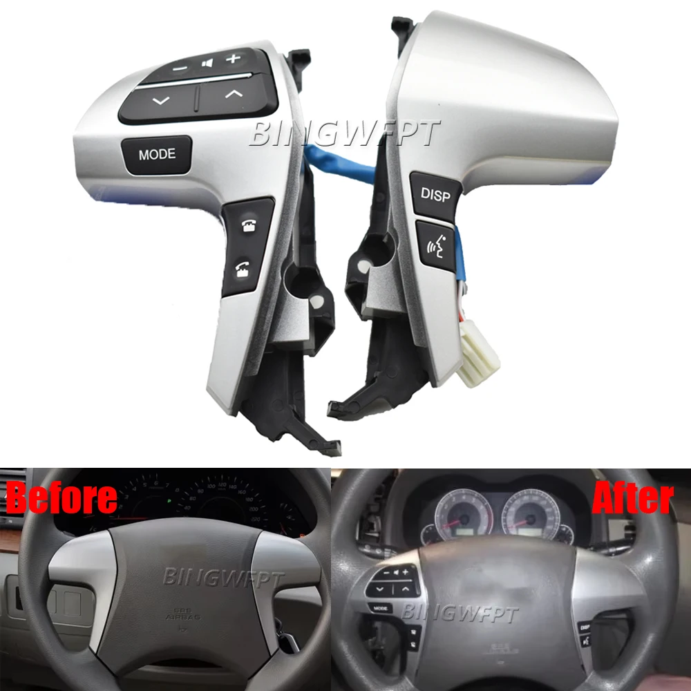 Auto Steering Wheel Audio Control Button Switch 84250-06160 For TOYOTA HILUX VIGO COROLLA CAMRY HIGHLANDER INNOVA 2011-2016