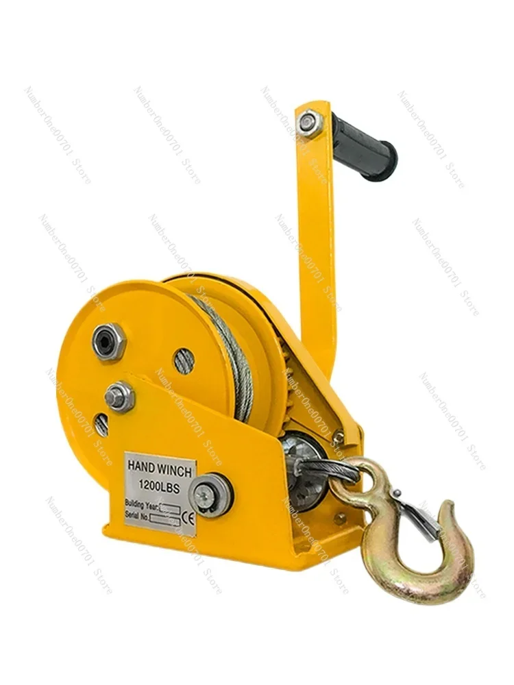 

Ручная лебедка с двусторонним самоблокирующимся тормозом, малый автоматический тяговый подъемник, портативный подъемный кран