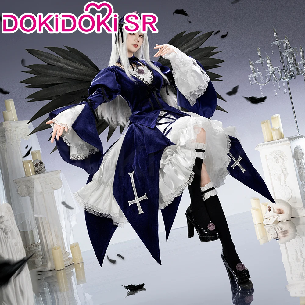 【Jan. Limited 5%OFF】Suiginto Cosplay Costume Anime Rozen Maiden DokiDoki-SR Women Mercury Lampe Lolita Gothic Dress Suiginto