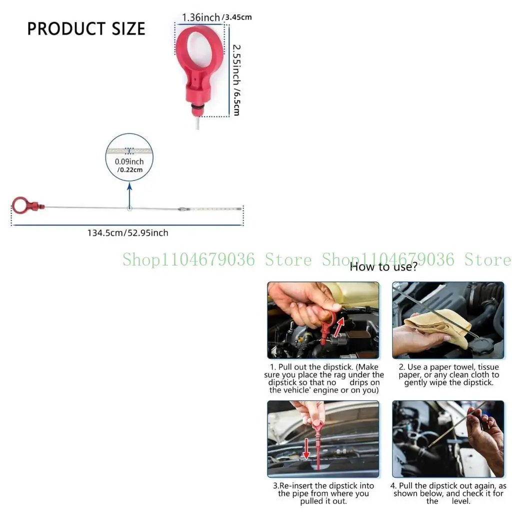 

652F Versatile Transmission Fluid Gauge 917-327 Oil Level for Automotives