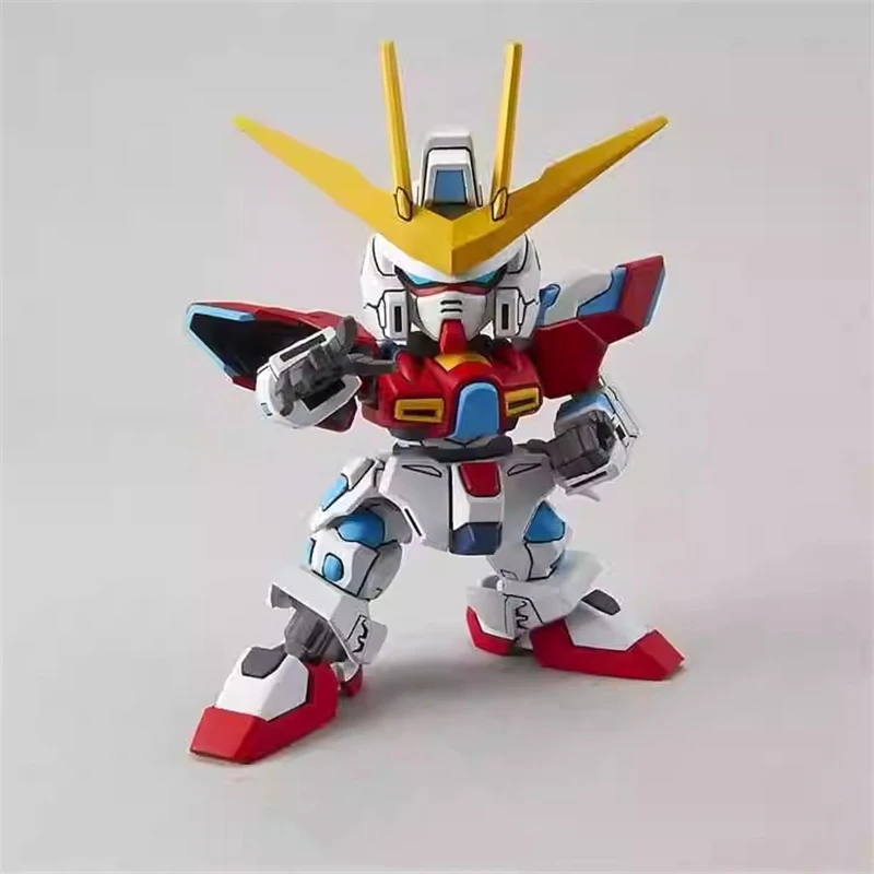 Bandai Q version SDEX Gundam model BB warrior 011 TRY Burning, adornos ensamblados a mano, colección de anime