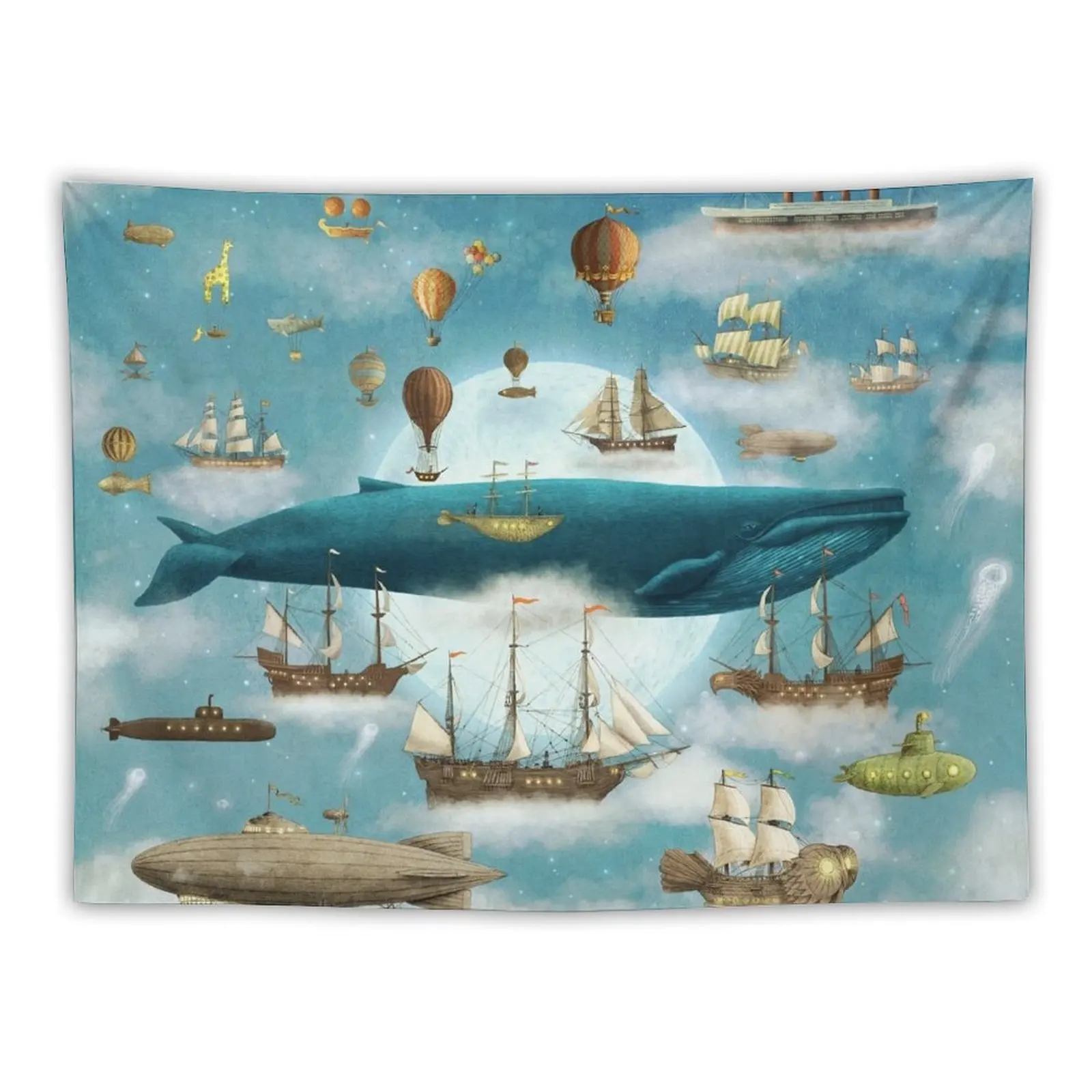 

Ocean Meets Sky - Book Art Tapestry Outdoor Decor Home Decorations Aesthetic Room Aesthetic Decor Hanging Wall Tapestry