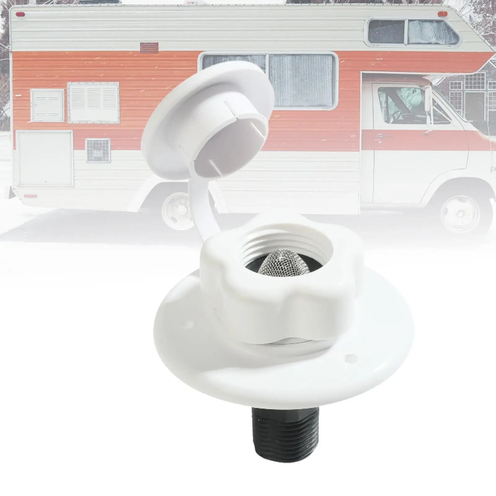 RV City Water Inlet RV City Water Connection Easy to Install RV Parts Lightweight Replacement for Motorhome Trailer