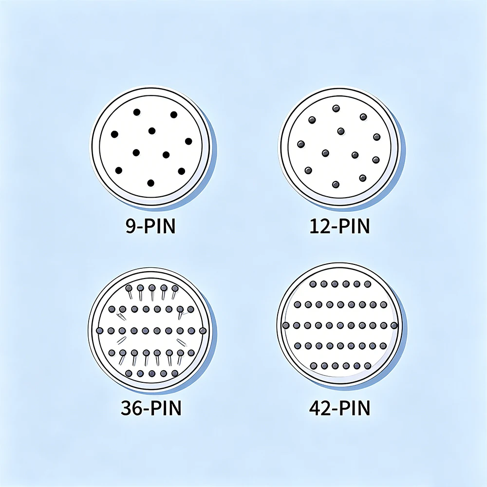 Disposable tattoo needles, 10 needles per pack; semi-permanent tattoo spiral needles available in 9, 12, 36, and 42-needle confi
