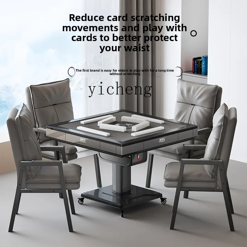 LYY  one-machine dual-purpose eight-port machine, no grab and push, automatic mahjong machine folding mahjong table
