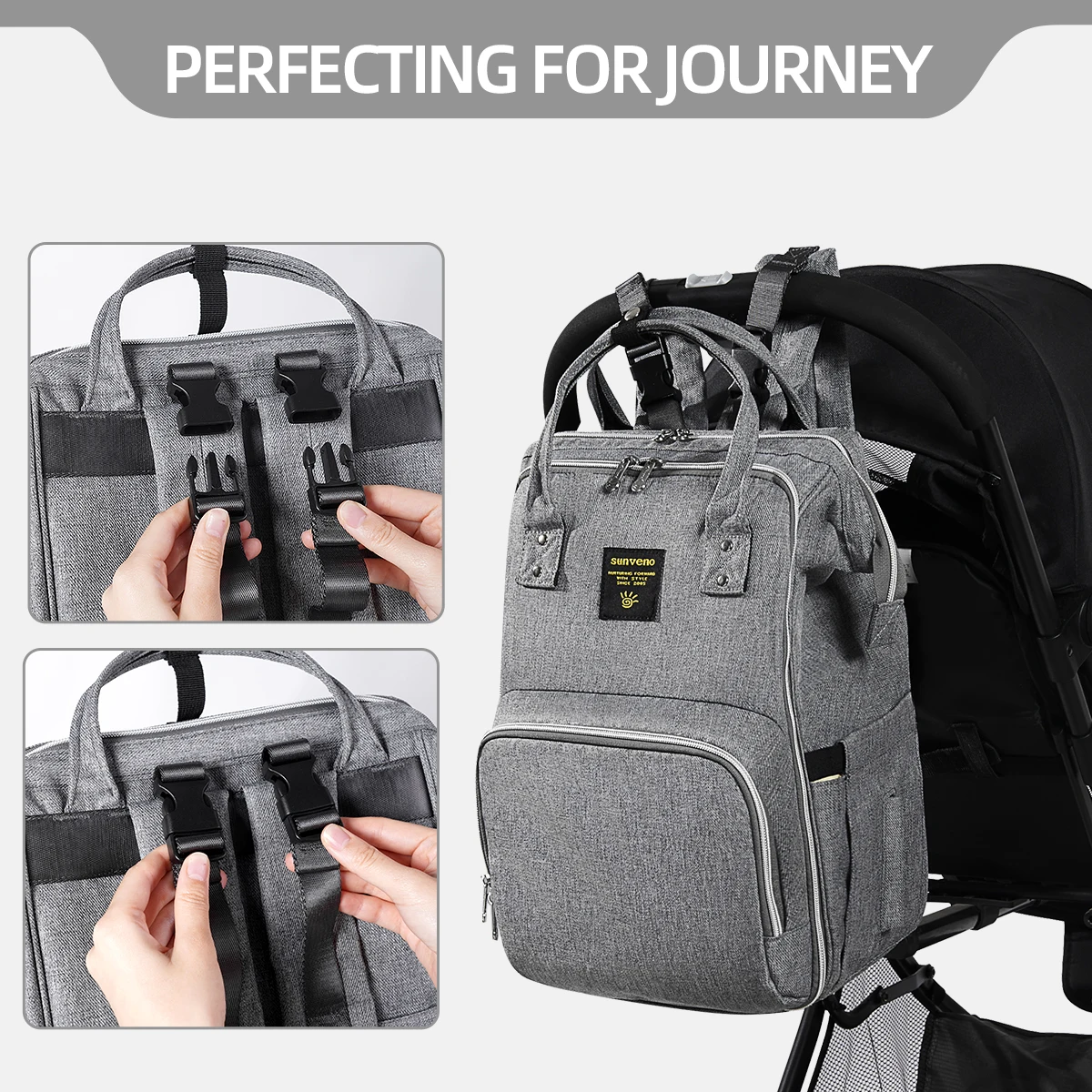 

Upgrade Diaper Bag Backpack Multifunction Travel BackPack Maternity Baby Changing Bags 20L Large Capacity