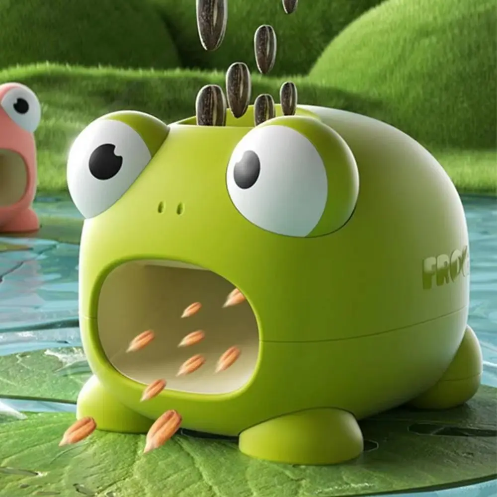 Frog Shaped Melon Seed Sheller Cartoon Design Porous Automatic Shelling Machine Quick Peeling Multifunctional