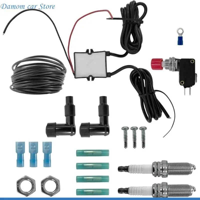 A2UC Exhaust Flame Set Flame Thrower Modified Accessories Easy Installation Double Flamethrower for Car Truck