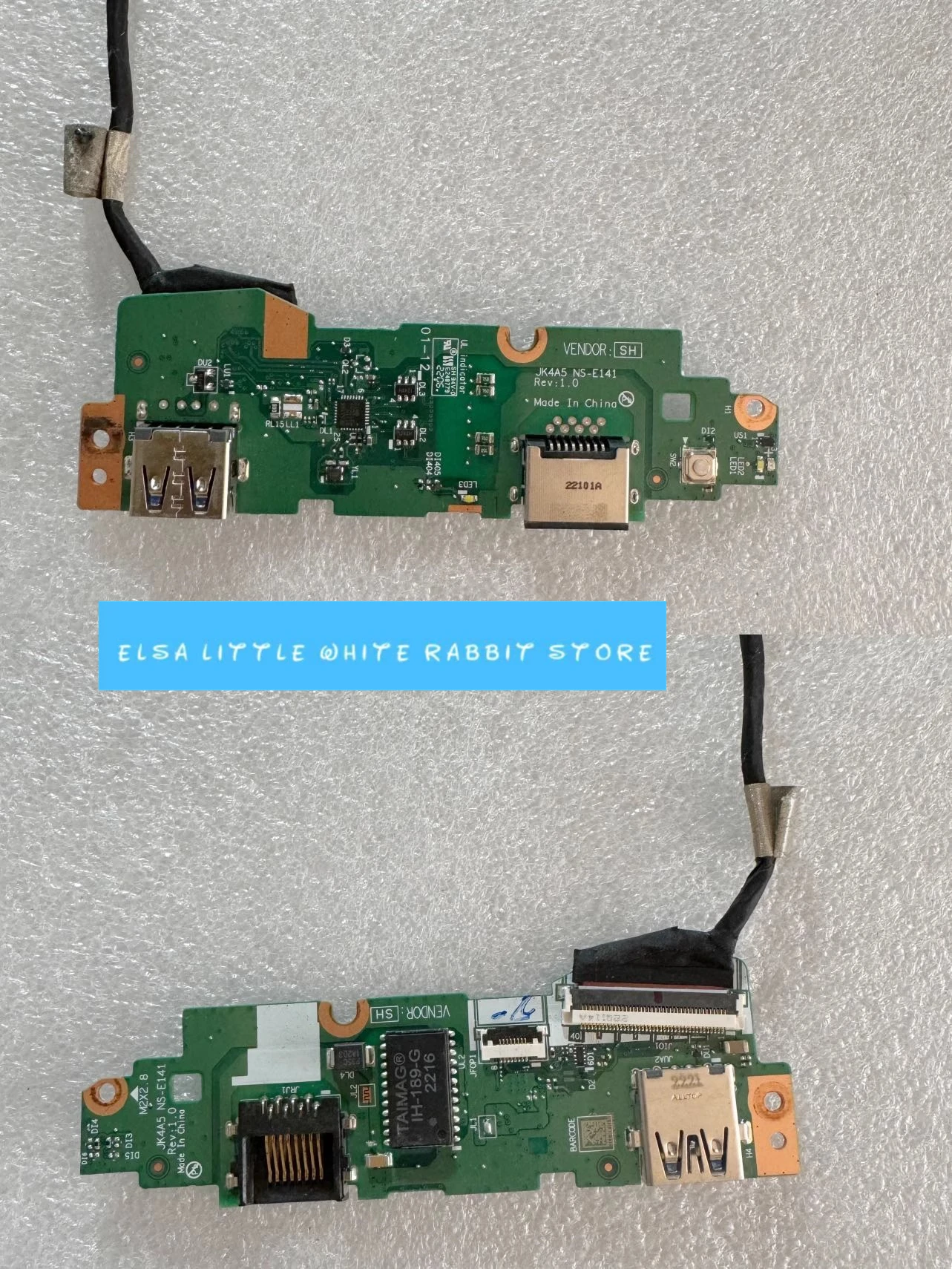 

ДЛЯ LENOVO K14 GEN1 USB WLAN ETHERNET ПЛАТА кнопки питания с кабелем NS-E141 5C51C94234