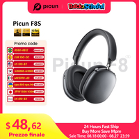 Picun F8S ANC Wireless Headphones 3D Spatial Audio Head Tracking -54dB ANC HIFI Bluetooth 6.0 Headset ENC HD Mic Low-Latency APP