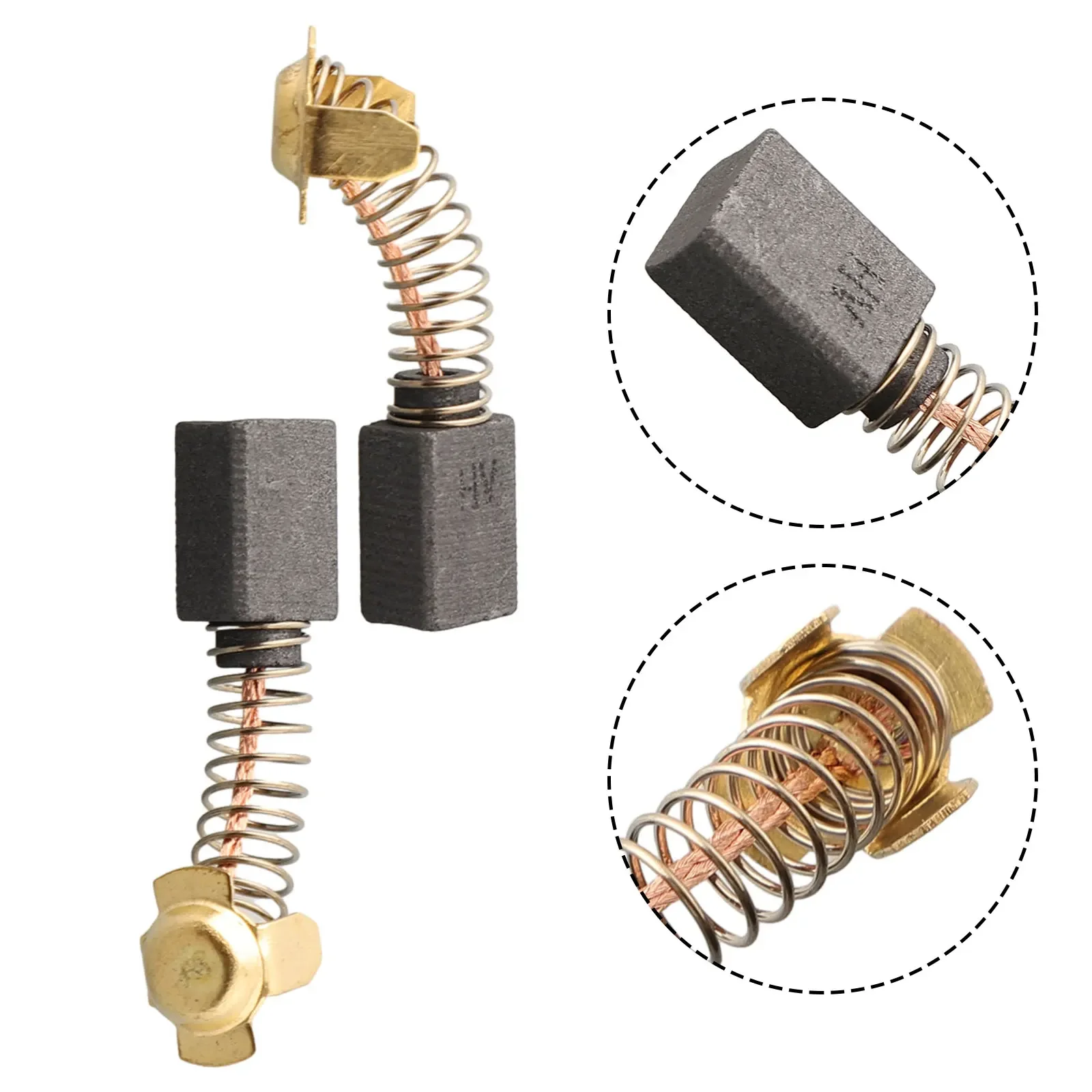 2 Stück N 088403   / N 398321   Kohlebürsten-Ersatz, kompatibel, für DWP849 DWP849X Typ 1, 7/9 VS, Poliermotoren, MODELLEN, Werkzeug