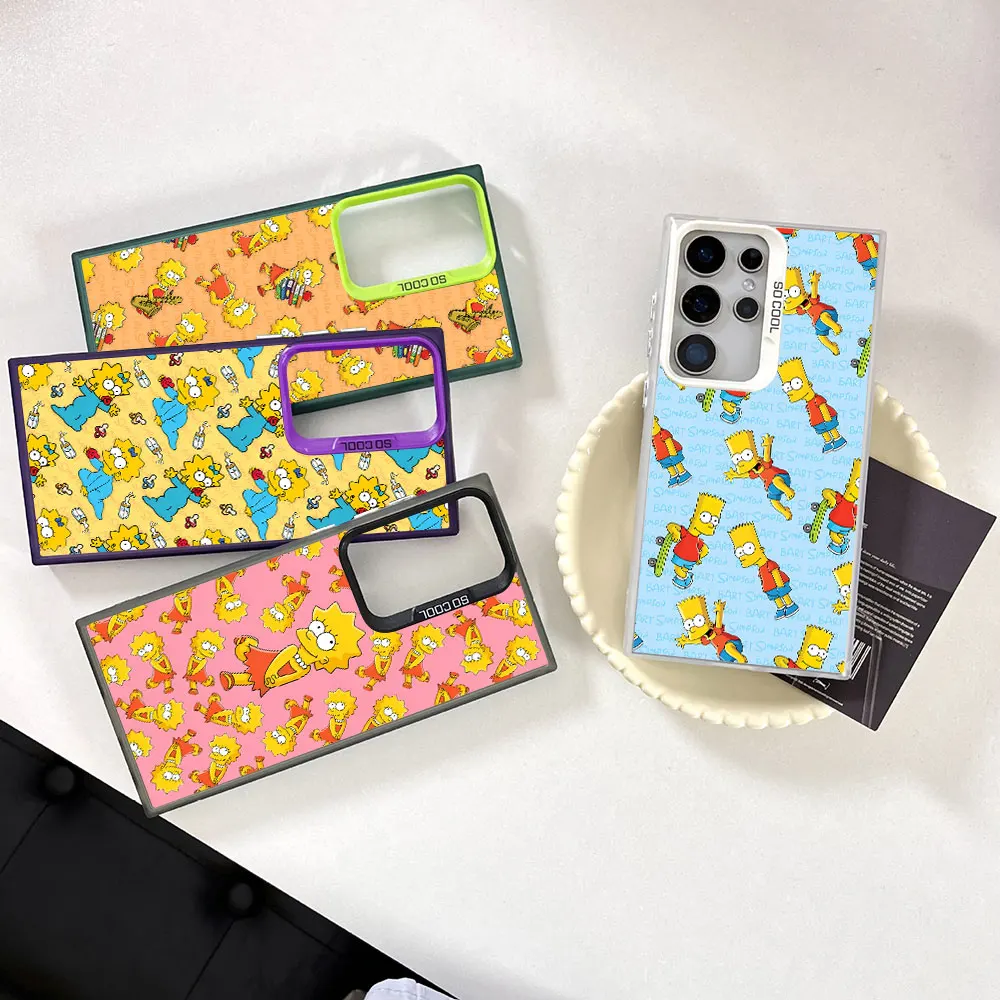 Funda The Simpsons Collage Duff para Samsung Galaxy Note 20 Ultra 5G, funda de teléfono a prueba de golpes M11 M12 J5 J7 Prime F42 F41 F15 F12