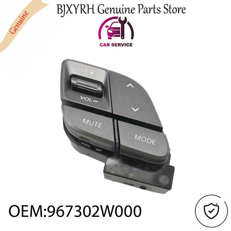 967302W000 Steering Wheel Control Switch for Hyundai Santa Fe, Audio Cruise Control Buttons OEM 96730-2W000
