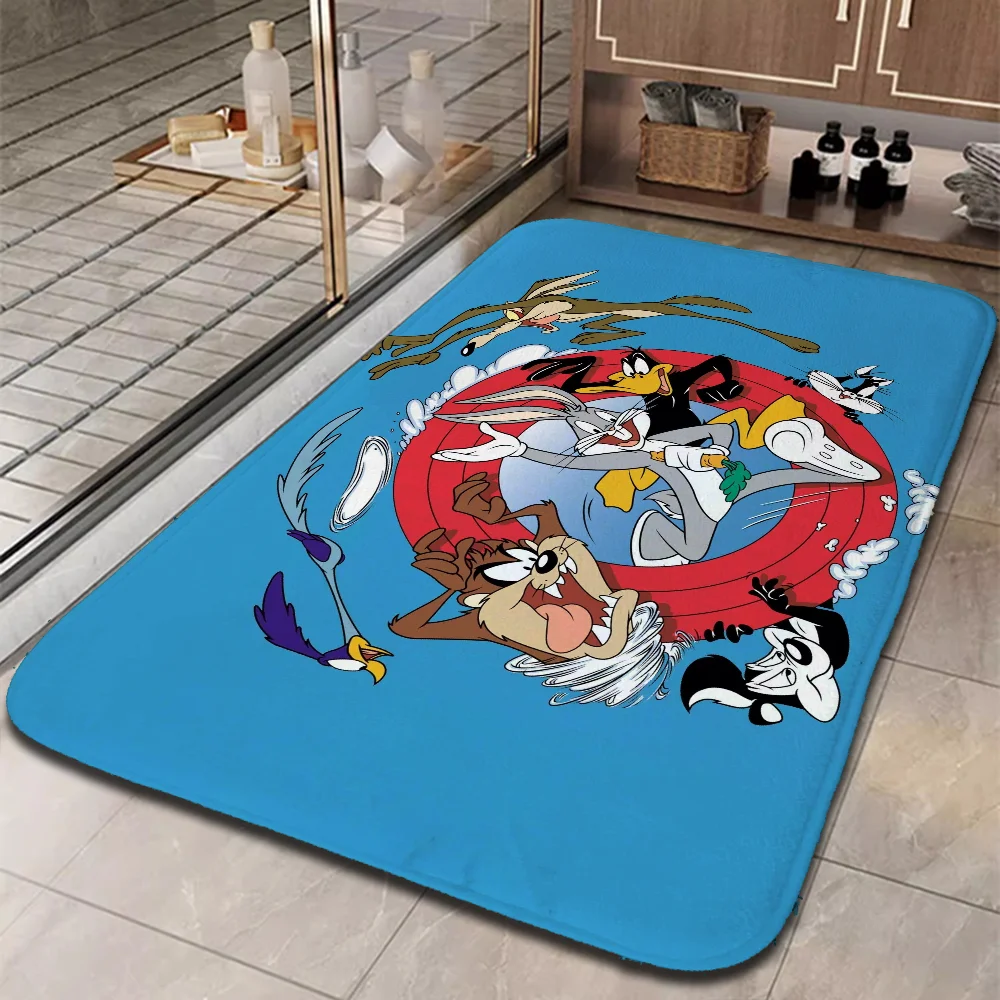 L-Looney Tunes Room Mats Bedroom Carpet for Kitchen Foot Mat House Entrance Mat Home Customized Custom Aesthetic Room Decoration