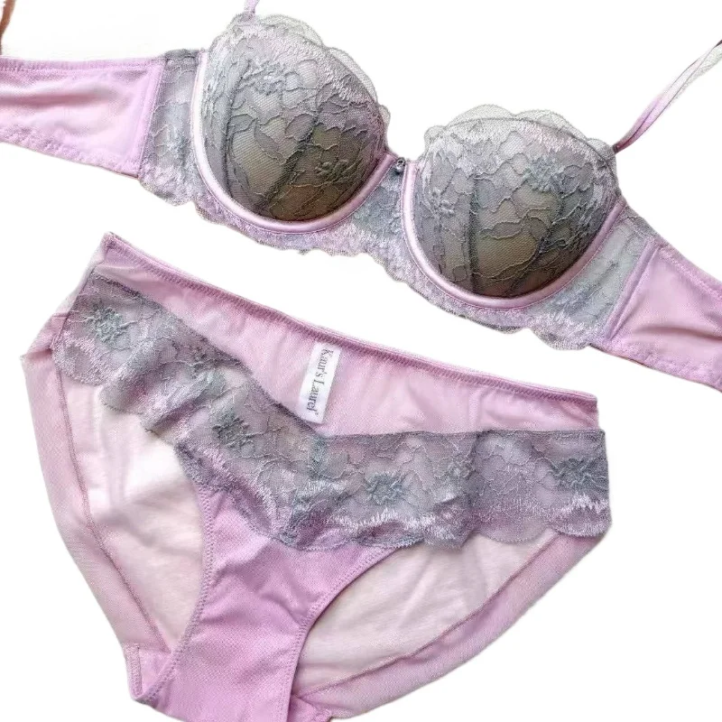 Conjunto de Lencería para Mujer Ligero con Aro Suave, Push Up, Minimizador, Antiflacidez, Soporte Cómodo, Adecuado para Diversas Ocasiones