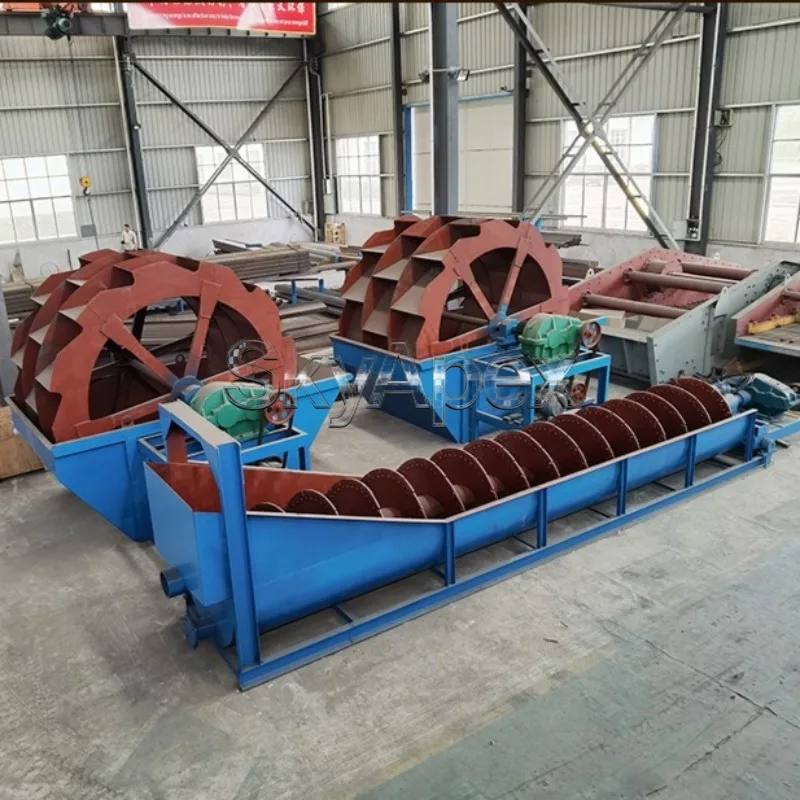 Deposit FLG Series Large High Weir Spiral Sand Washer Classifier All in One Large Screw Sand Washer Extended Spiral Classifier
