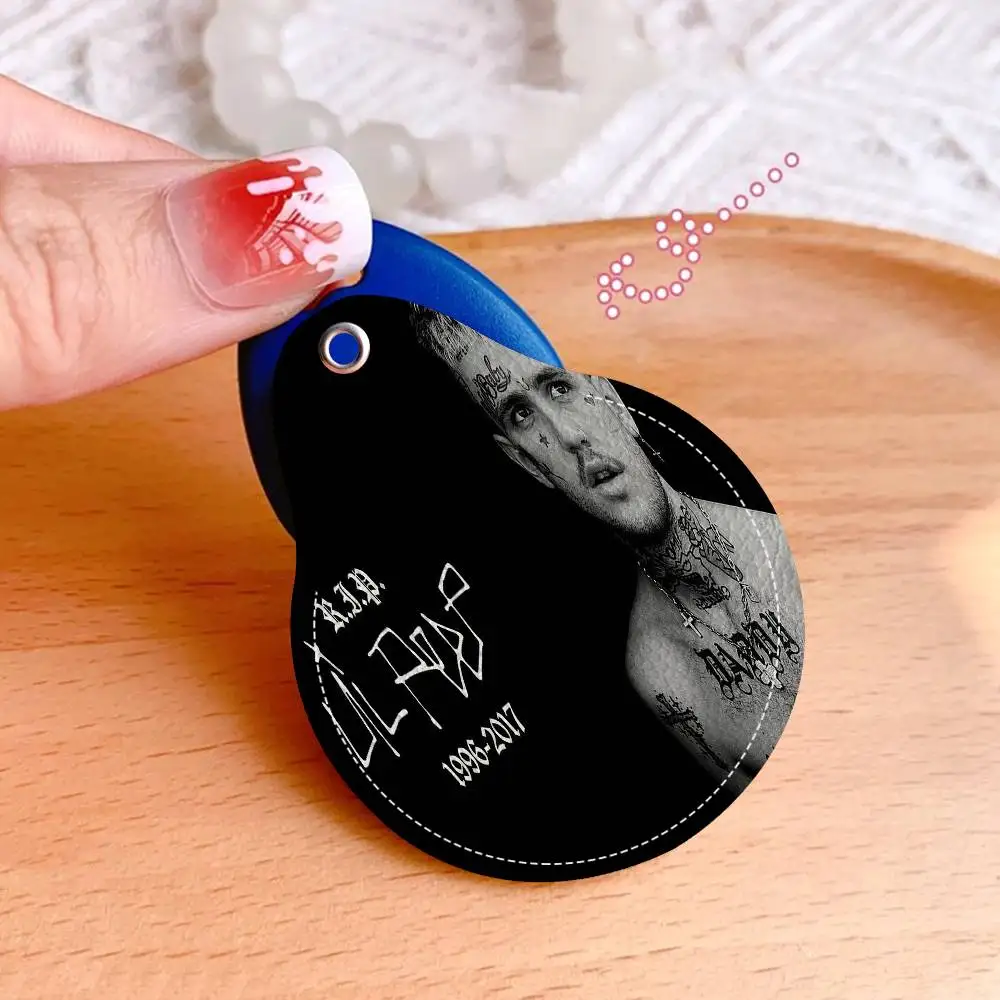 L-Lil P-Peep المفاتيح الوصول حافظة للبطاقات مفتاح العلامة حلقة حامل بطاقة جلدية المفاتيح حلقة رئيسية قفل الباب الوصول العلامات #4