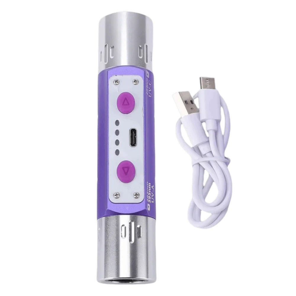 UVC Longwave UV Flashlight Shortwave 365nm Blacklight LED Flashlight 395nm 254nm UV Flashlight Lamps Minerals Detector
