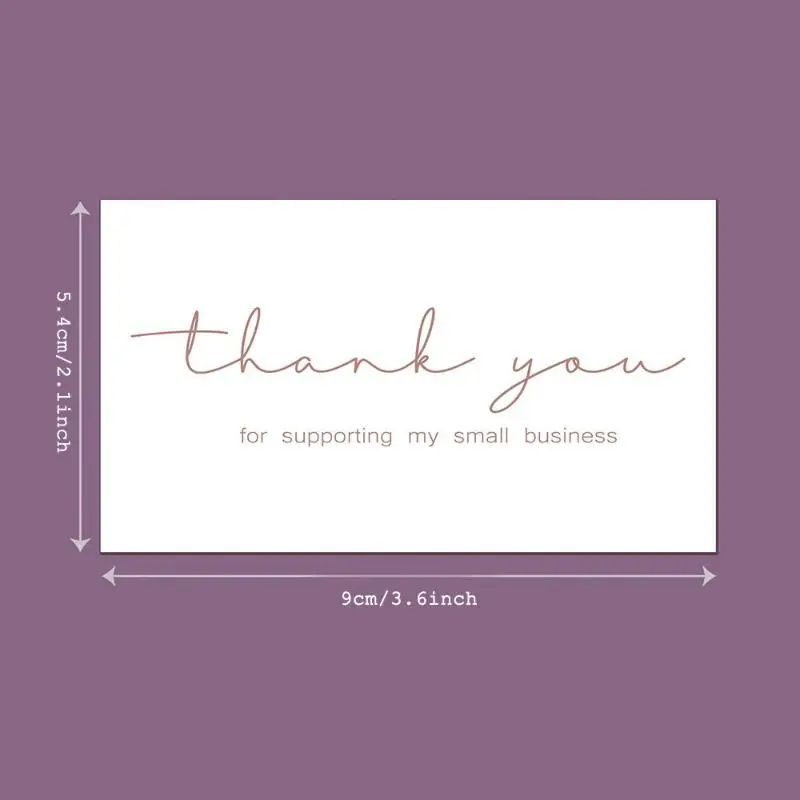 50Pcs Thank You Cards for Small Business Bulk Customer Appreciation Insert Card for Handmade Shop Orders