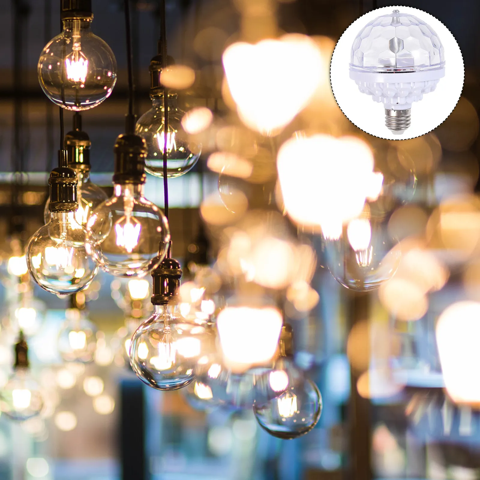 

1Pcs Colorful Ball LED Stage Light Mini Six Bead Rotating Dj Disco Lamp for Party Ktv Bar Club LED Stage Lamp