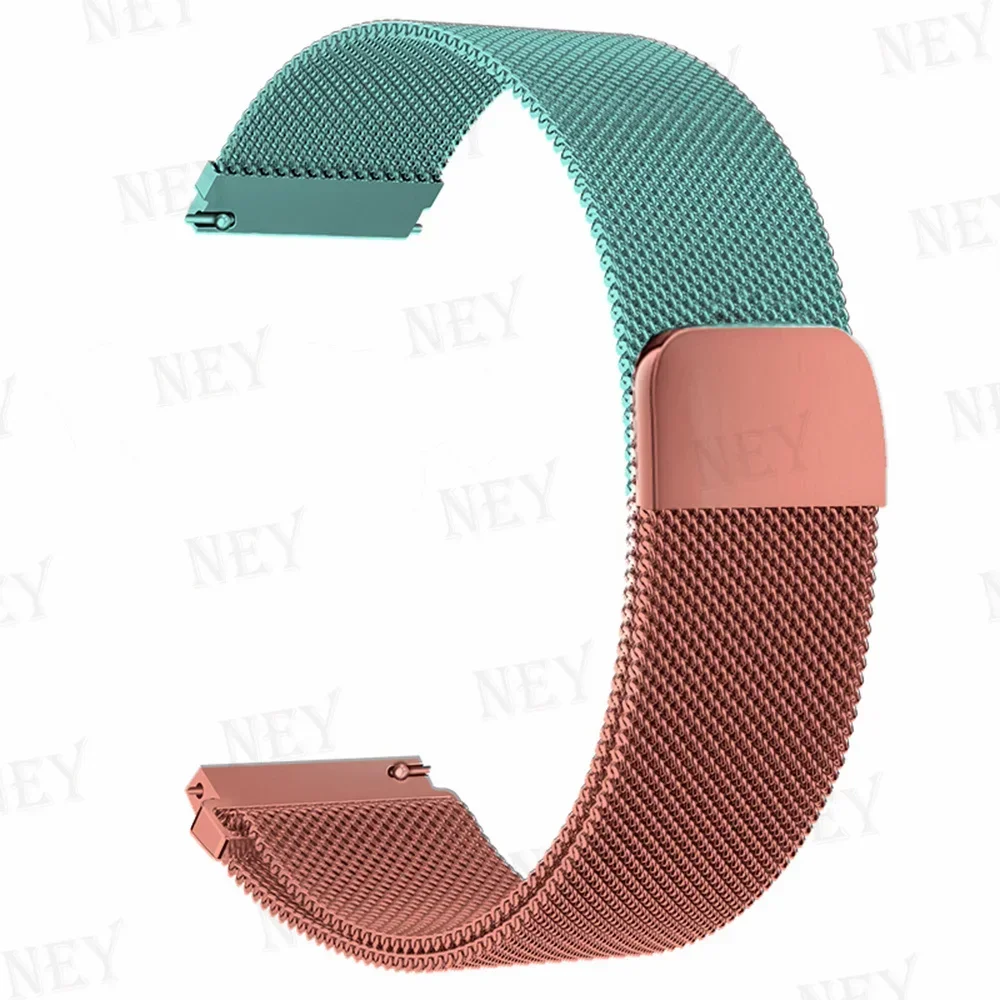 20 mm/22 mm Milanaise-Band für Amazfit GTS/2/2e/3/4/GTS2 Mini/GTR 47 mm/GTR2/3/4/Pro Stratos Metallarmband Amazfit Bip 3 Pro Armband