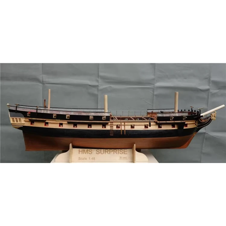 1/48 HMS Surprise DIY Simulated Wooden Sailboat Model Assembly Kit Battleship Model Toy Gift Collection