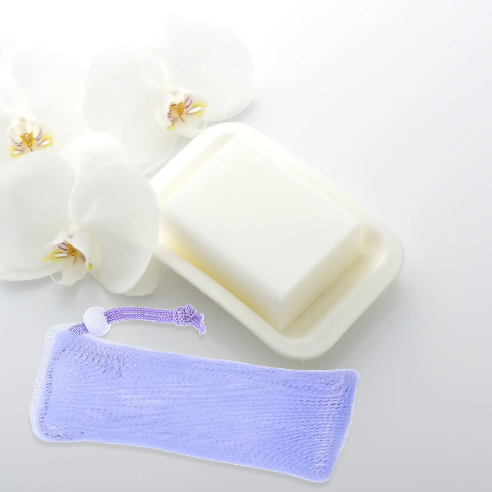 4Pcs Ultra-Fine Soap Mesh Bags for Facial Cleansing & Bathing – Foaming Exfoliator Pouches, Portable Drainable