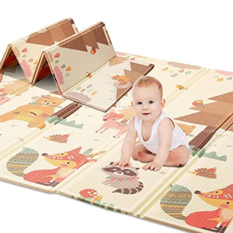 Customized Baby Play Mat Floor Mat Foam Playmat Non-Toxic Large Foldable Waterproof Crawling Mat for Kids