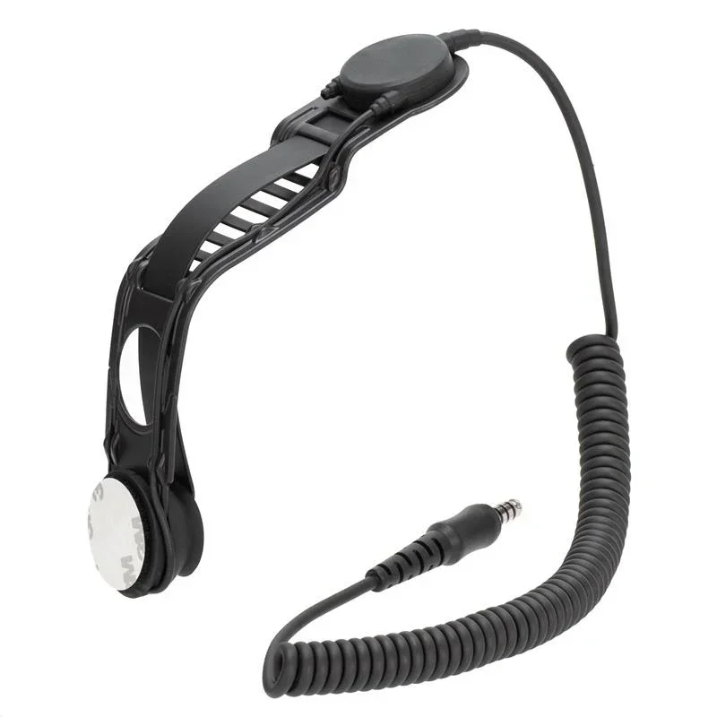 Motorcycle Bike Fighting Helmet Bone Conduction Headset for Two Way Radio Walkie Talkie