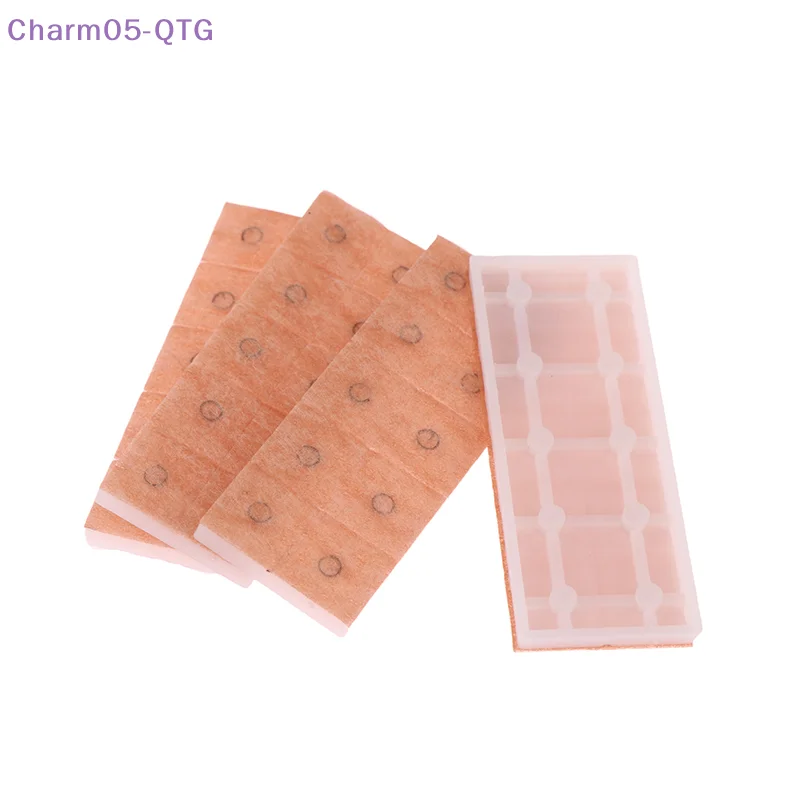 

Hot! 100Pcs/box Multi-Condition Ear Seed Acupressure Kit Press Needle Ear Seeds Acupuncture Vaccaria Plaster Needles