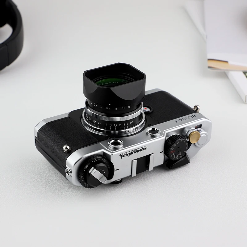 Haoge Square Metal Lens Bayonet Hood for Voigtlander 35mm F2 35mm F1.5 28mm F2.0 Type I & II ULTRON  Leica VM Mount Lens