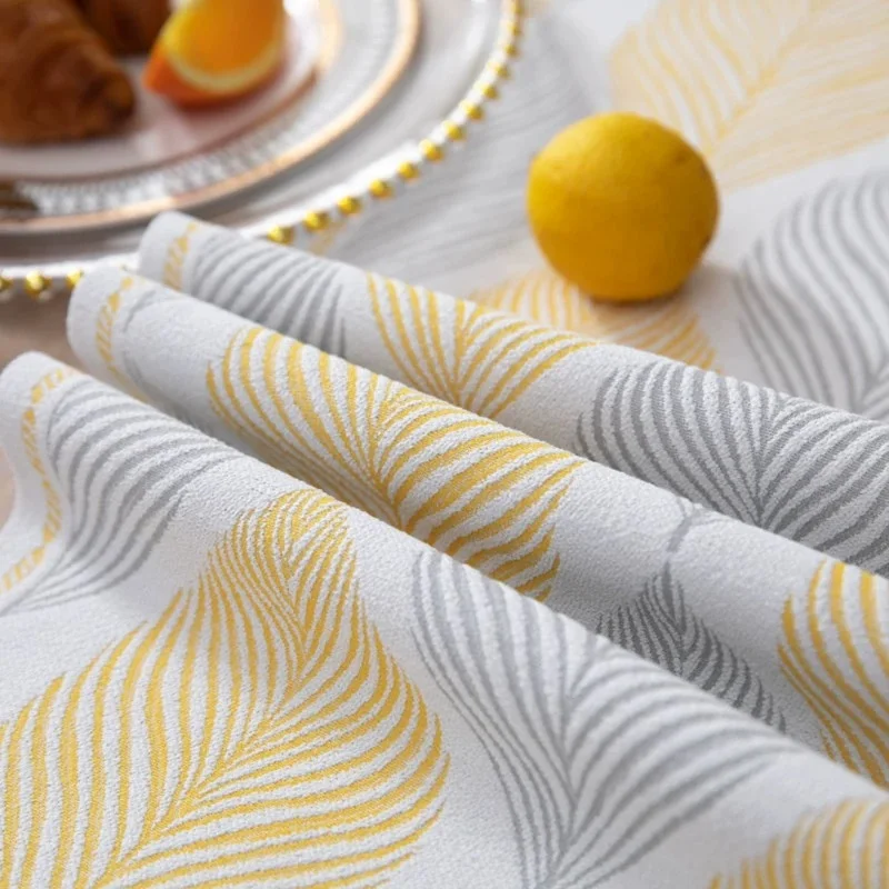 مفرش طاولة من قماش الجاكار الفاخر مع شرابات متعددة، ديكور غرفة الطعام للمطبخ وطاولة الطعام وديكور العطلات #5