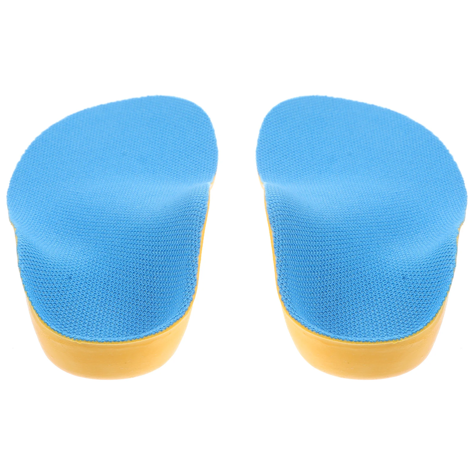 1 زوج قوس دعم النعال تقويم العظام المسطحة للأطفال حجم 33-35 الأزرق الأصفر قوس إدراج تنفس نعال حذاء مريح #4