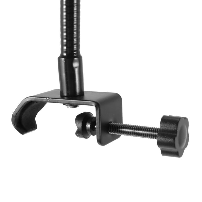 Soporte de micrófono de cuello de cisne Flexible New-5X con abrazadera de escritorio para estudio de radiodifusión, equipo de transmisión en vivo, estaciones