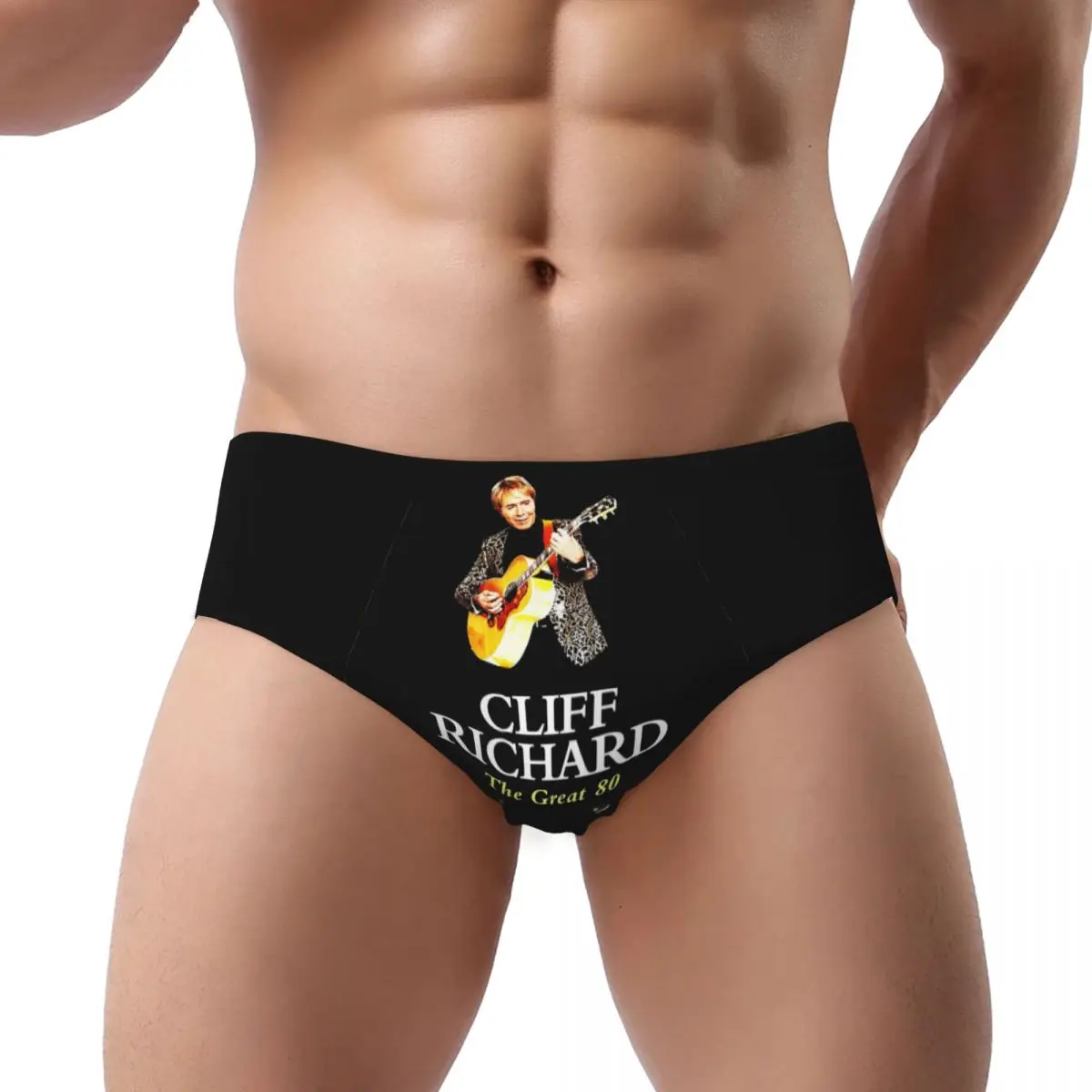 

American Legend Singer Songwriter Actor Cliff Richard Men's Triangle Panties Comfortable Short Underwear for Homme Man Boyfriend