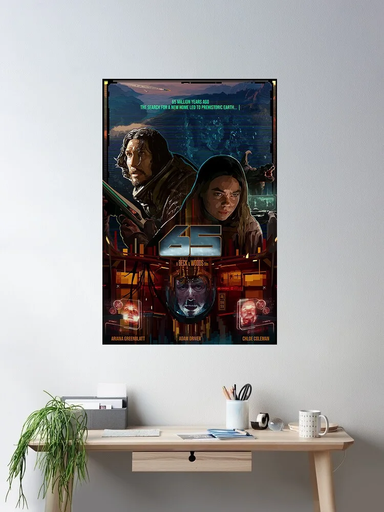 

65 Movie, Art Print Canvas Poster, Living Room Decor, Home Wall Picture
