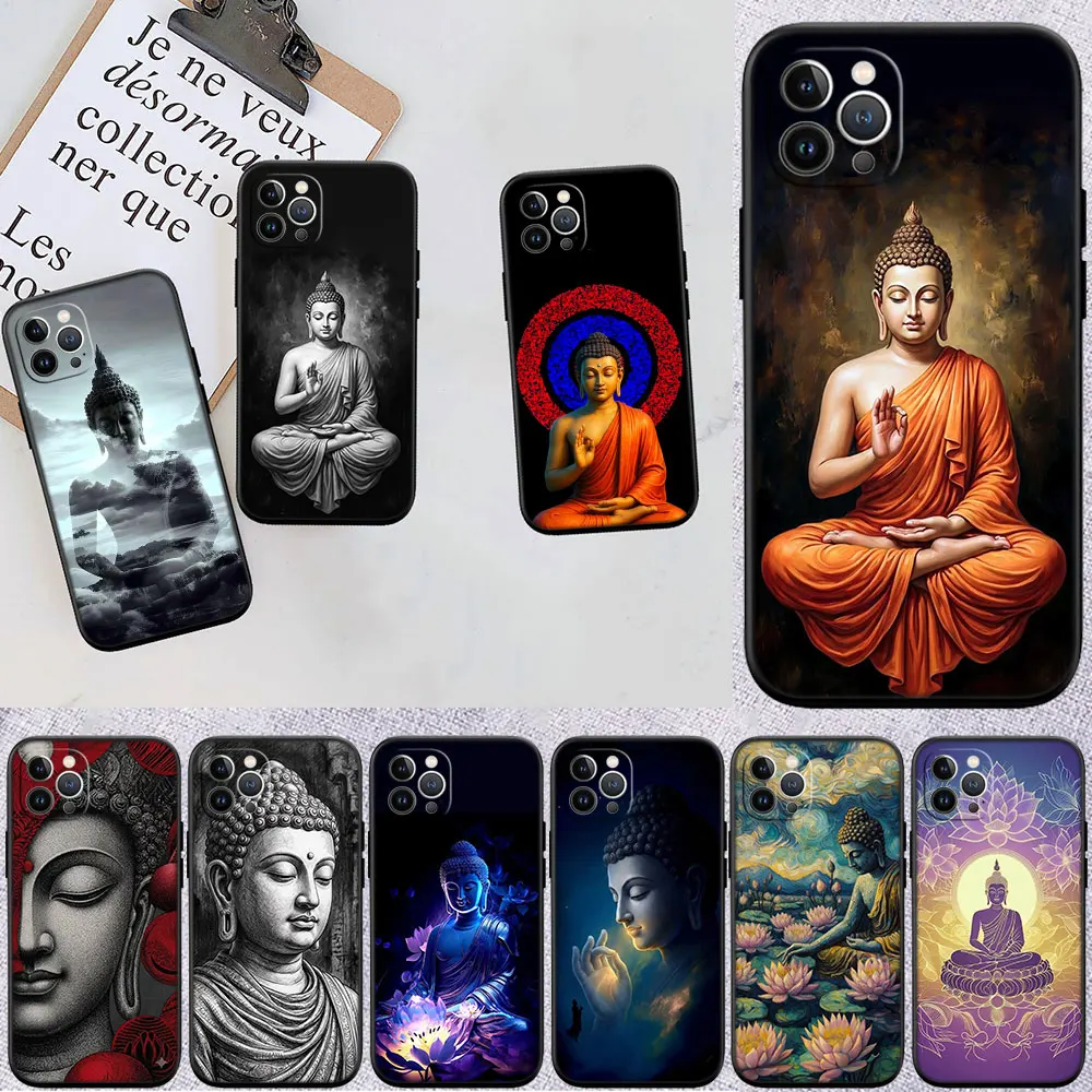 MN47 Shakyamuni Buddha Phone Case for Samsung M06 M15 M16 M35 M55 M56 A36 A42 A50 A50S A51 A52 A32 A33 A05 A05S A06 A16 A20