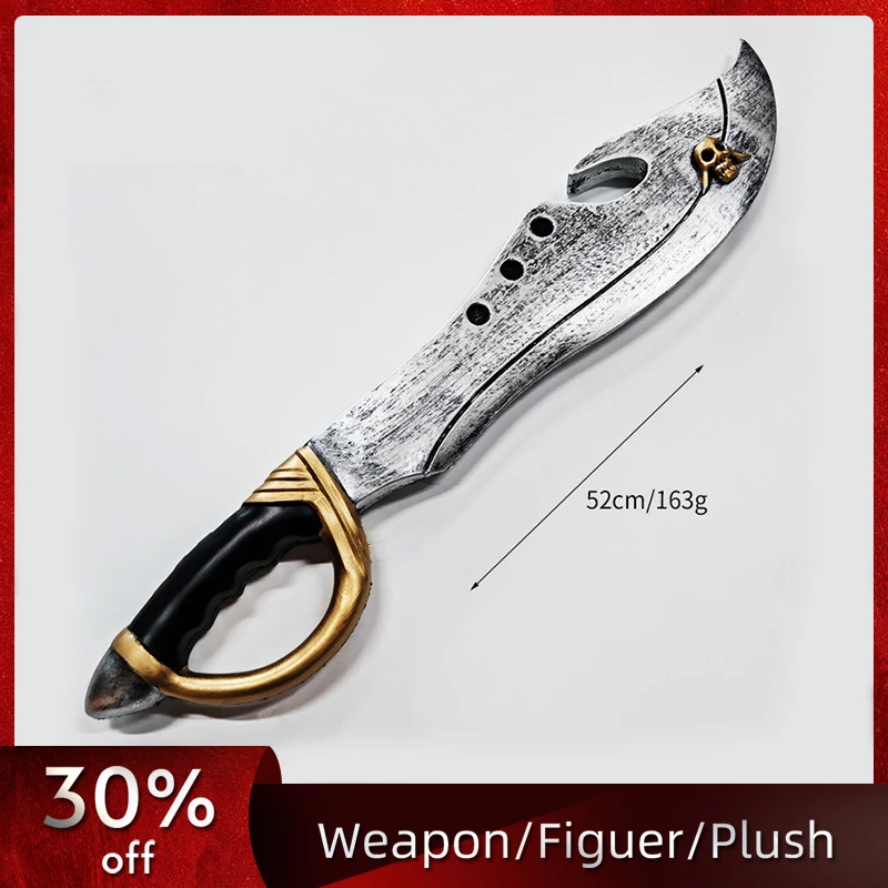 

52cm/20.47in Samurai Knifes Cosplay Pirate Machete Anime Peripherals Short Model Props Holiday Gifts Ornaments Outdoor Boy Toys