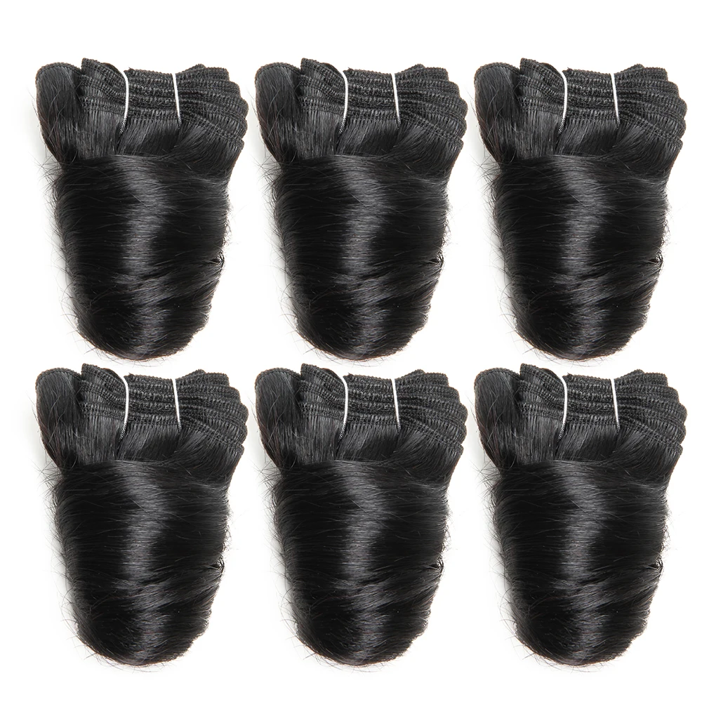 Paquetes rizados para mujeres Extensiones de cabello humano virgen tejido birmano Paquetes de cabello humano 100% rizado 6 piezas