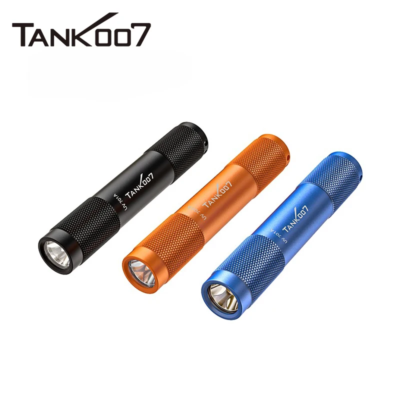 TANK007 mini torcia UV 365nm torcia a luce nera UV701A lampada ultravioletta con rilevamento della fluorescenza