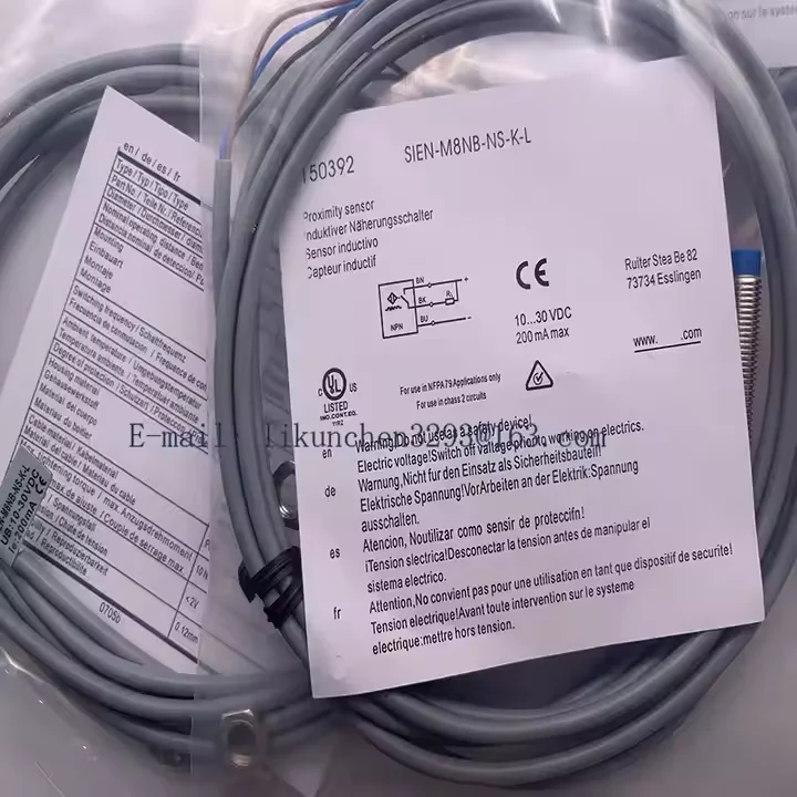 

Quality assurance SIEN-M8NB-NS-K-L Proximity switch sensor